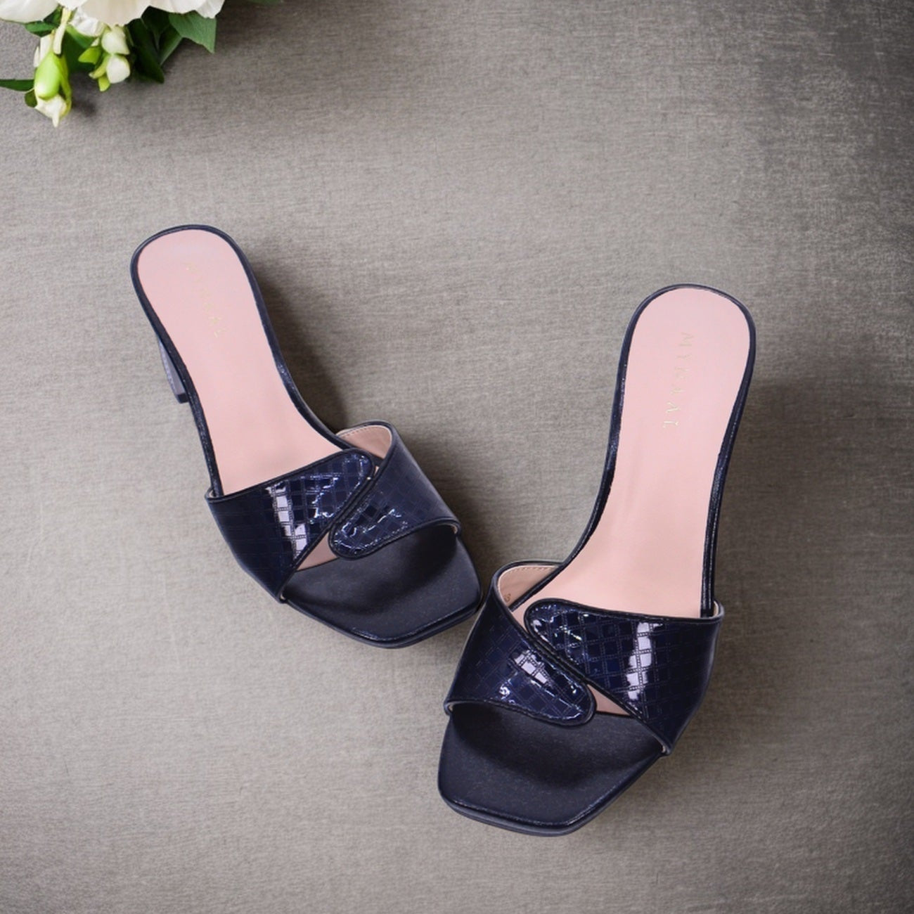 Mynaal Women's block heel sandal-2G9183-533-Black