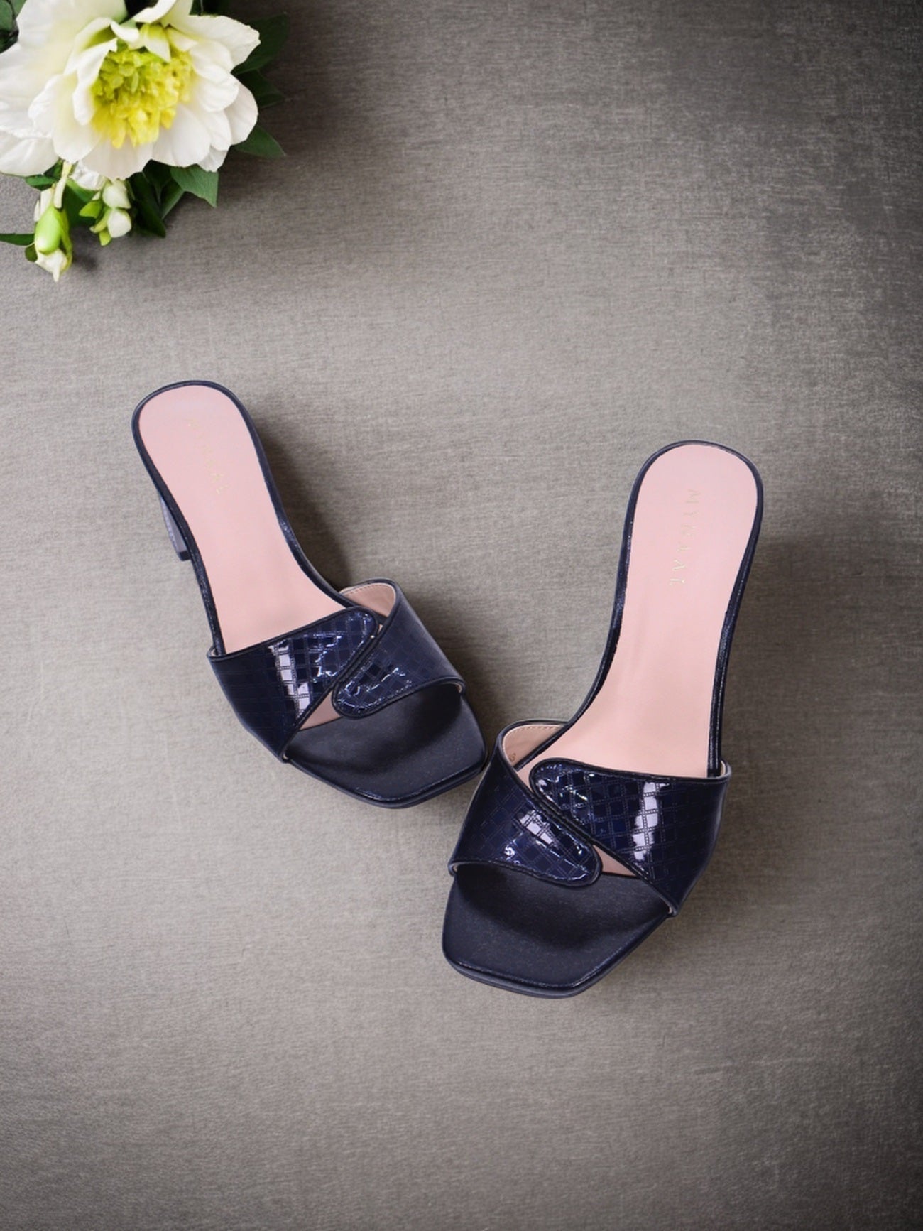 Mynaal Women's block heel sandal-2G9183-533-Black