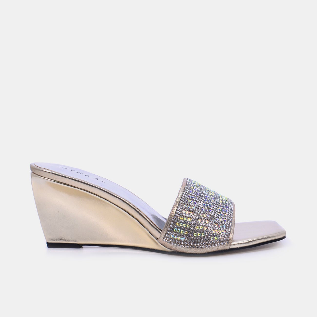 Mynaal Women's wedge heel sandal-18F2248-21-Gold