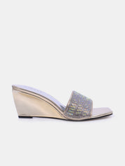Mynaal Women's wedge heel sandal-18F2248-21-Gold