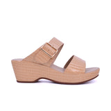 Women's slip-on sandal with buckle strap - 414ZD19P