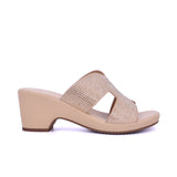Women's mid-heel sandal with dual straps - 414RJ21C