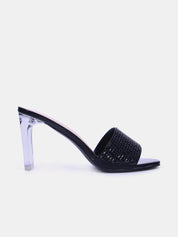 Mynaal Women's block heel sandal-18F9817-23-Black