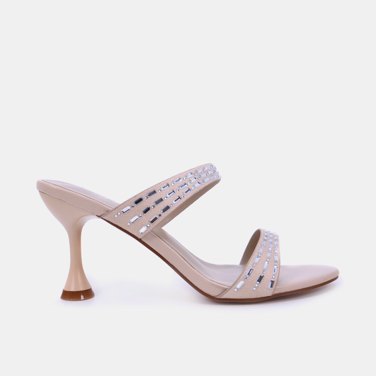 Mynaal Women's spool heel sandal-8TV95-12-Beige