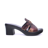 Women's block heel sandal - 414RJ693