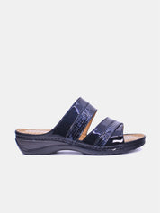 Mynaal Women's flat sandal- 88909-61 -Black