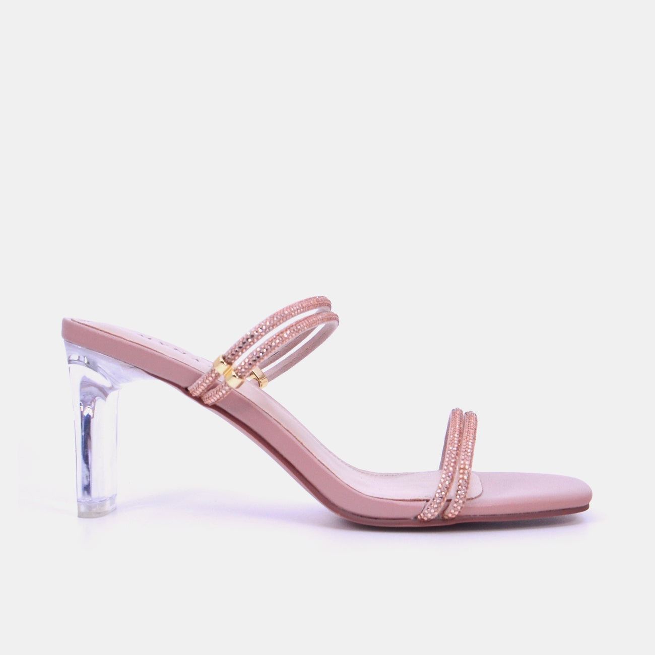 Mynaal Women's block heel sandal-F103-6-Pink