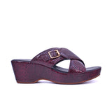 Women's wedge square pin sandal - 414ZD19S