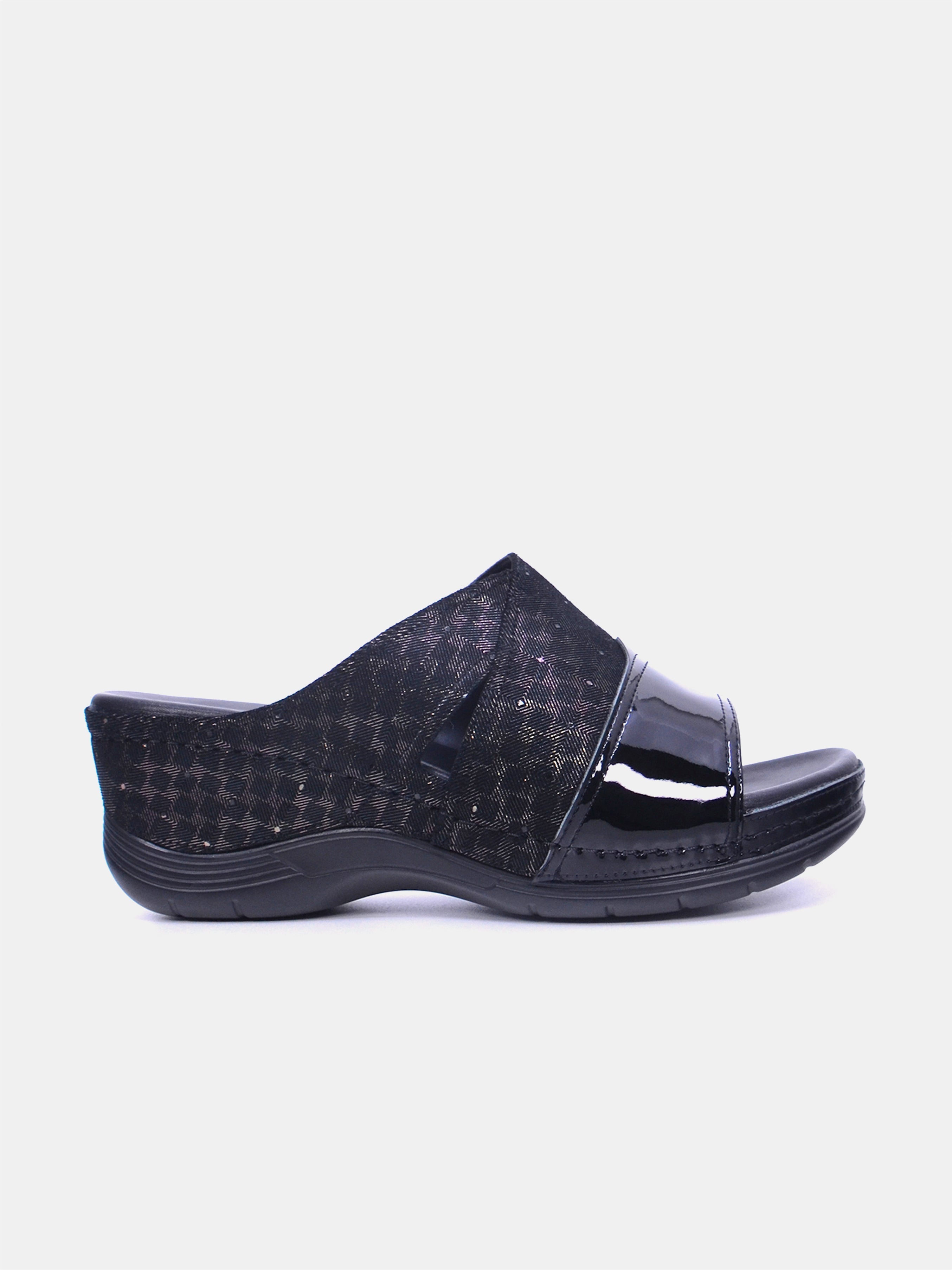 Mynaal Women's platform sandal- 2407-30 -Black