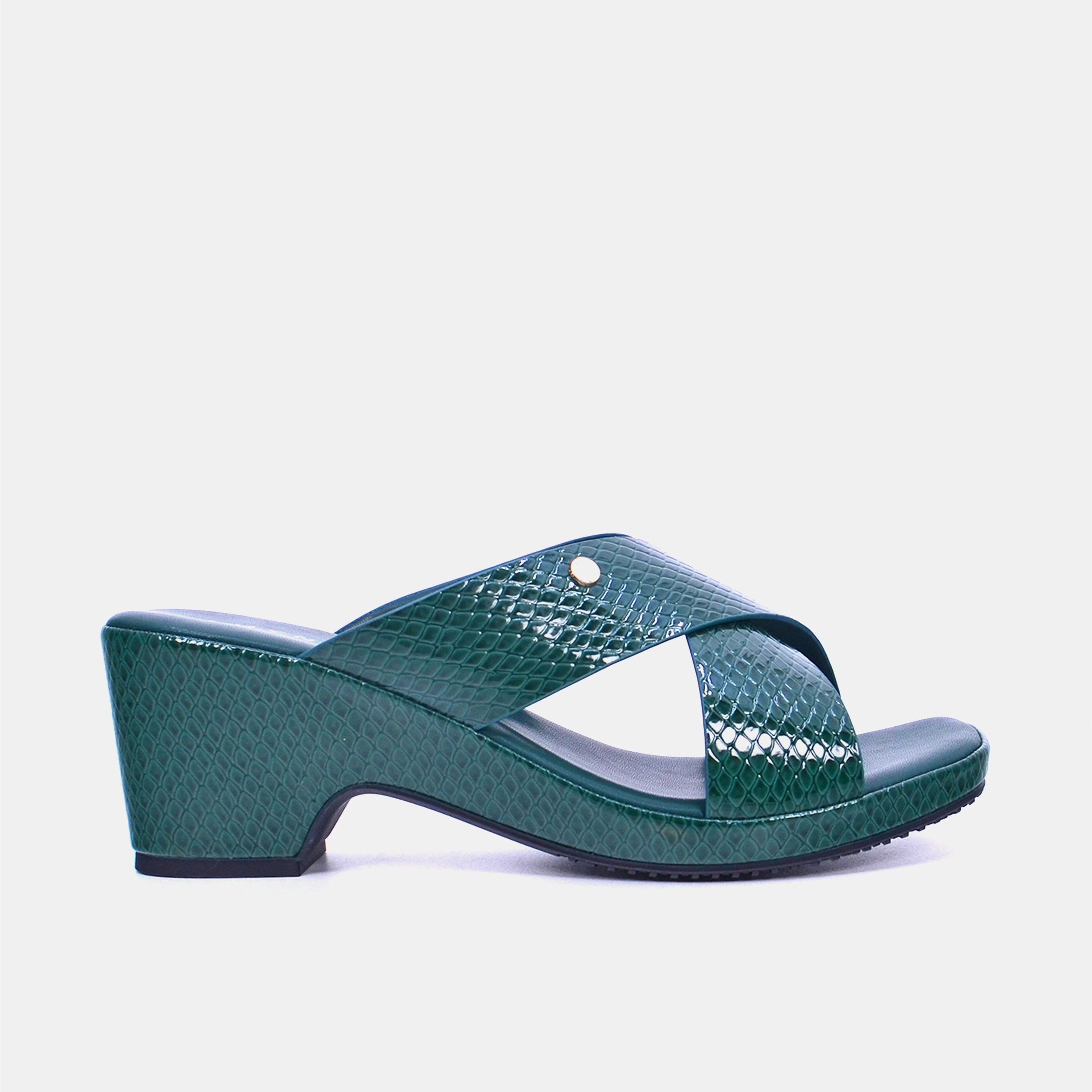 Mynaal Women's block heel sandal- 114RJ211 -Brown