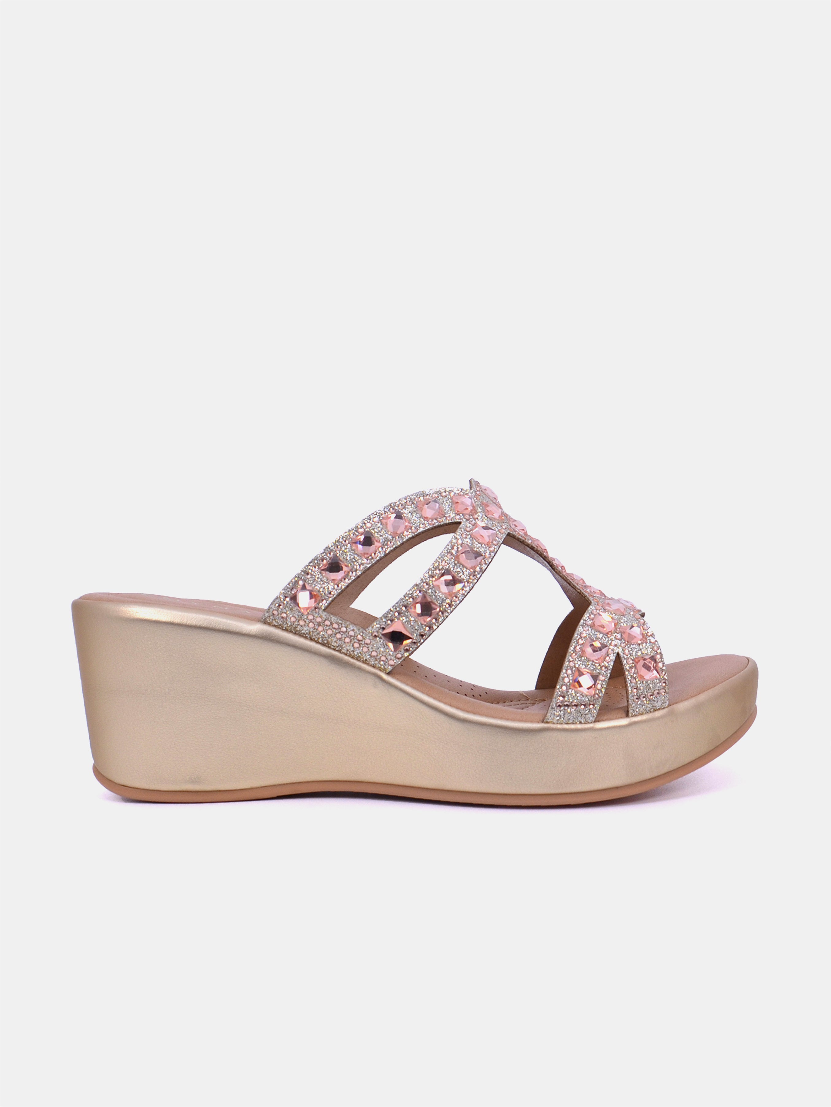 Mynaal Women's wedge heel sandal-3F8730-96-Gold