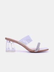 Mynaal Women's block heel sandal-6255-15-Beige
