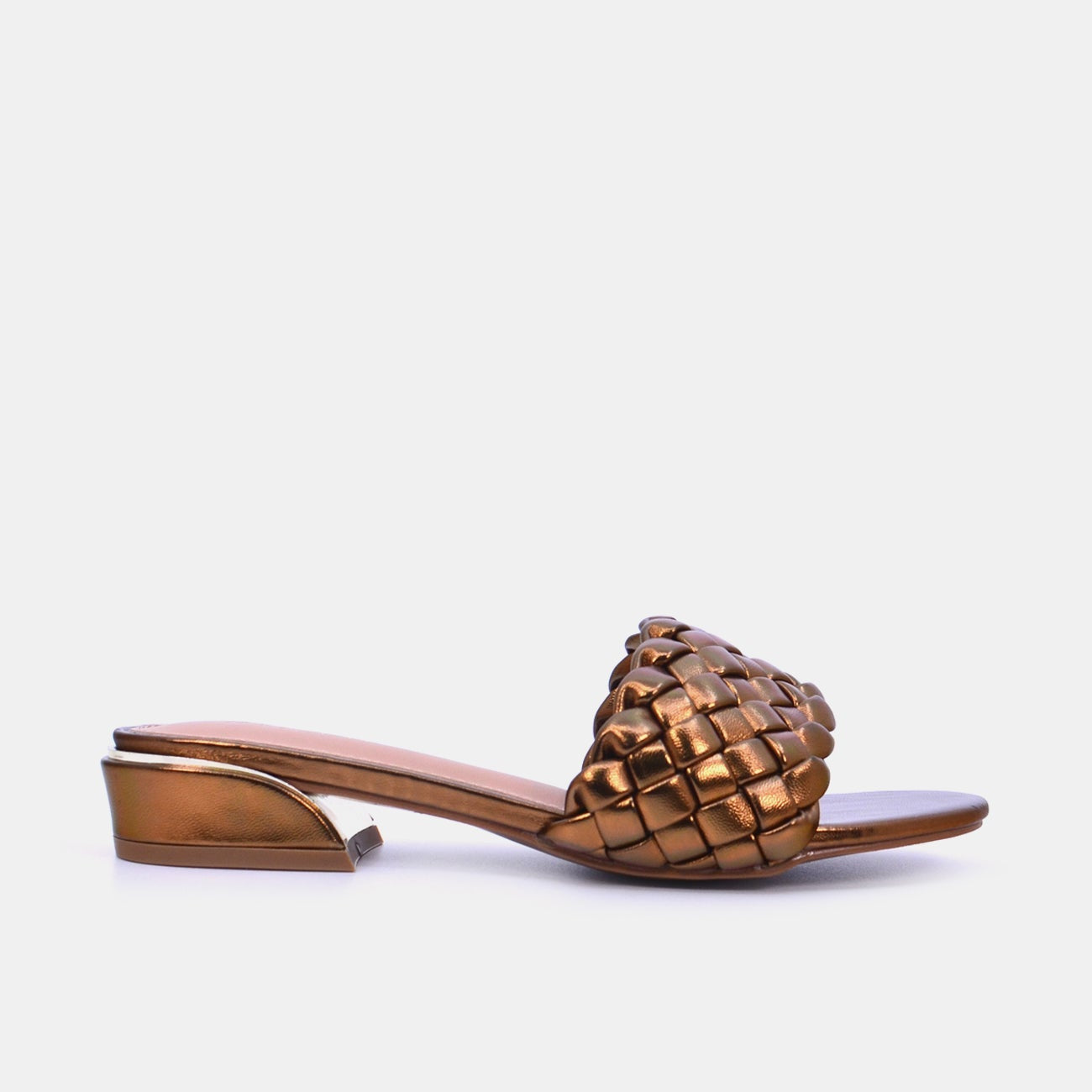 Mynaal Women's block heel sandal-23BYD011-Bronze