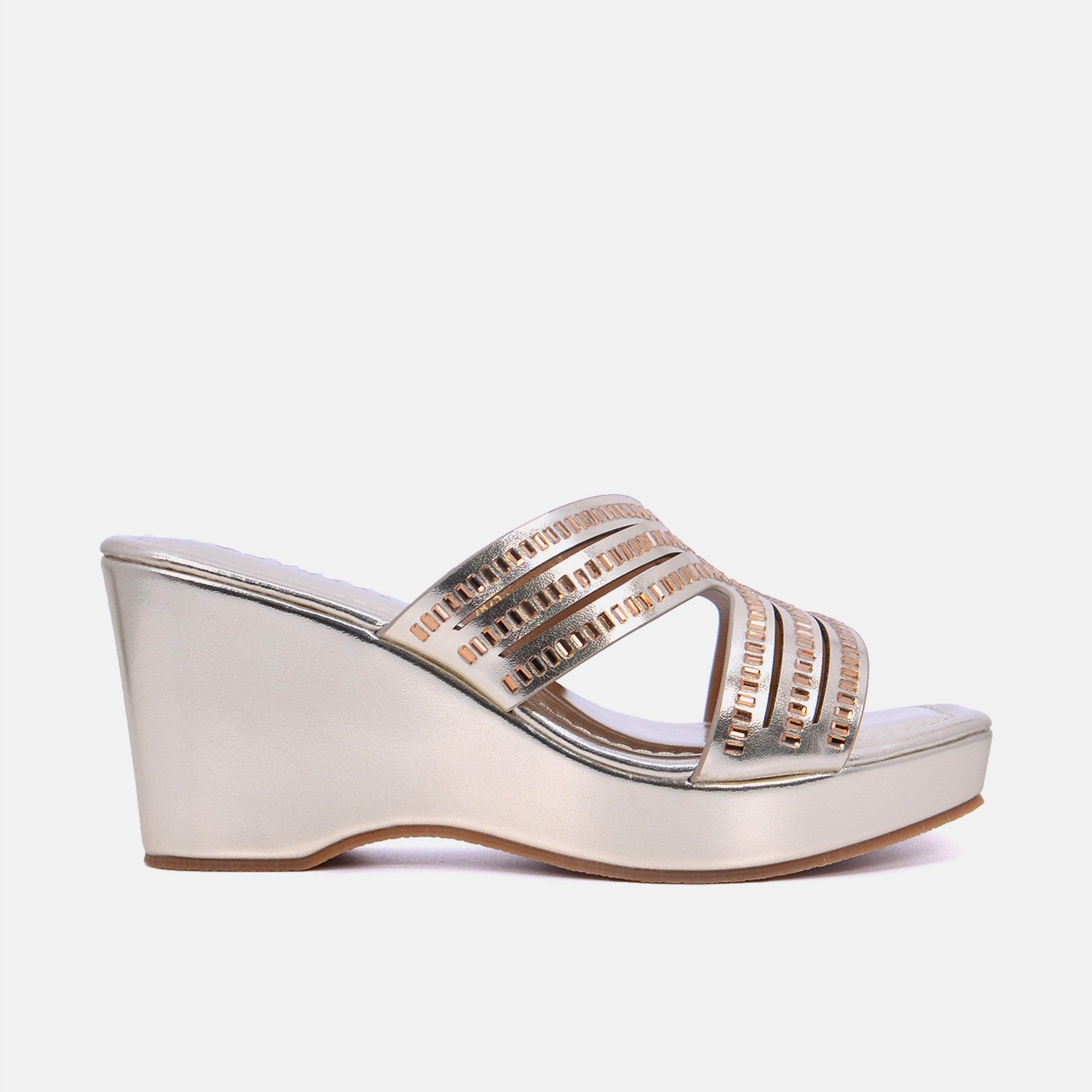 Mynaal Women's wedge heel sandal-2B2531-125-Gold