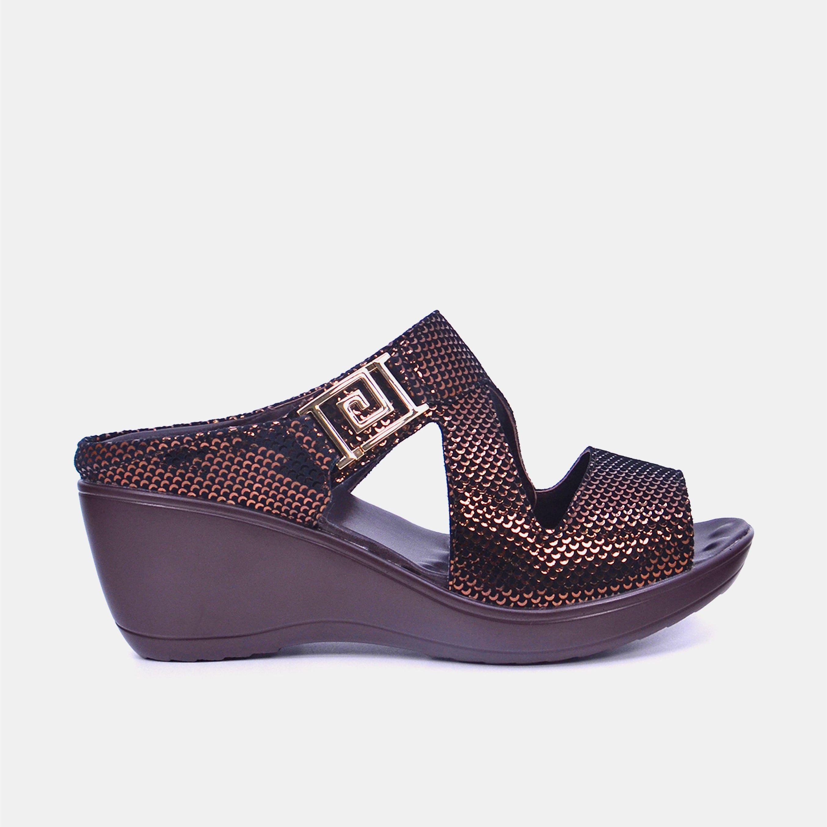 Mynaal Women's wedge heel sandal- 20926-8 -Brown