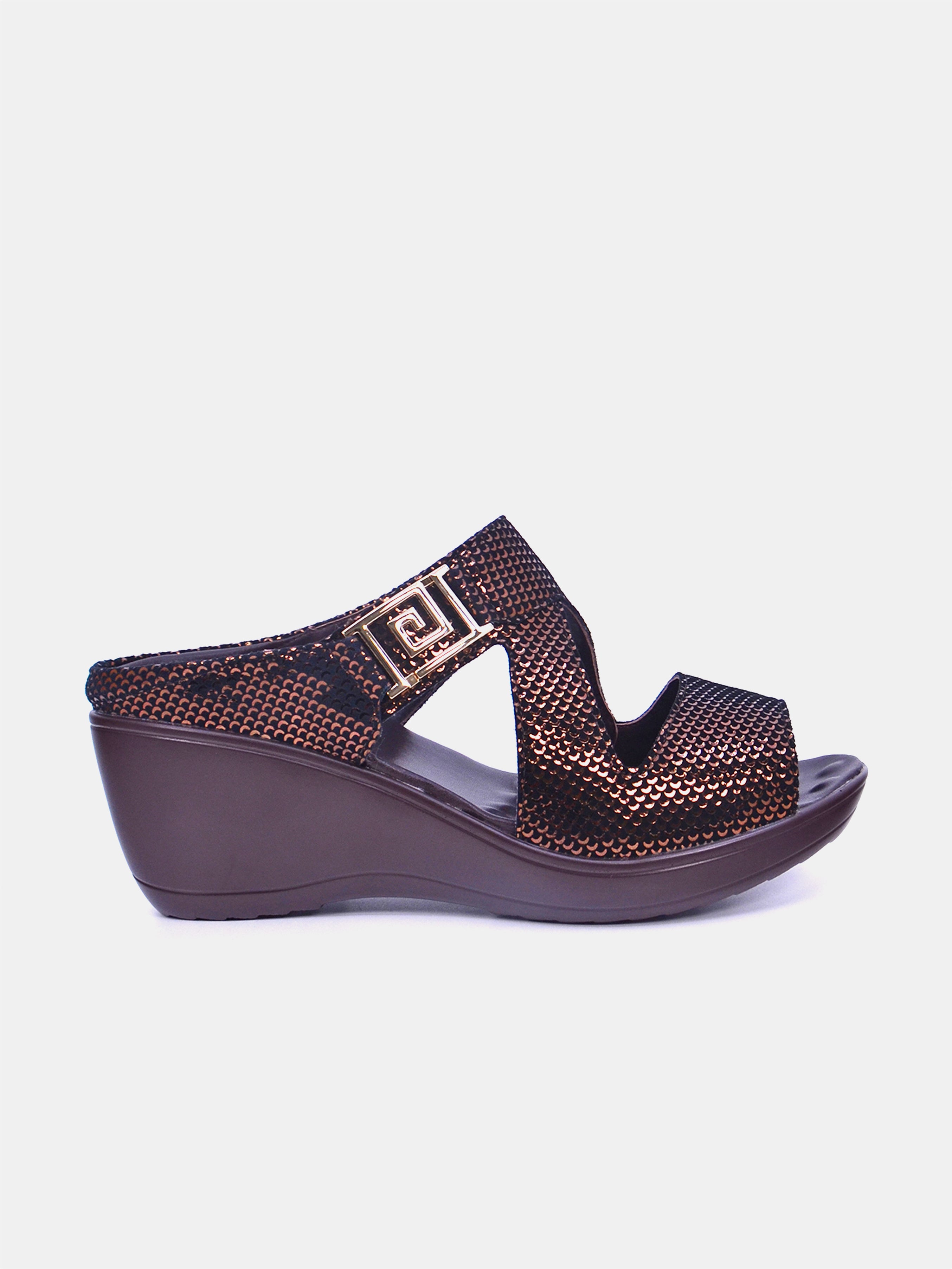 Mynaal Women's wedge heel sandal- 20926-8 -Brown