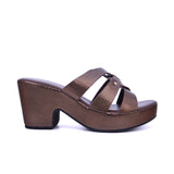 Women's platform sandal with crisscross straps - 314RC852