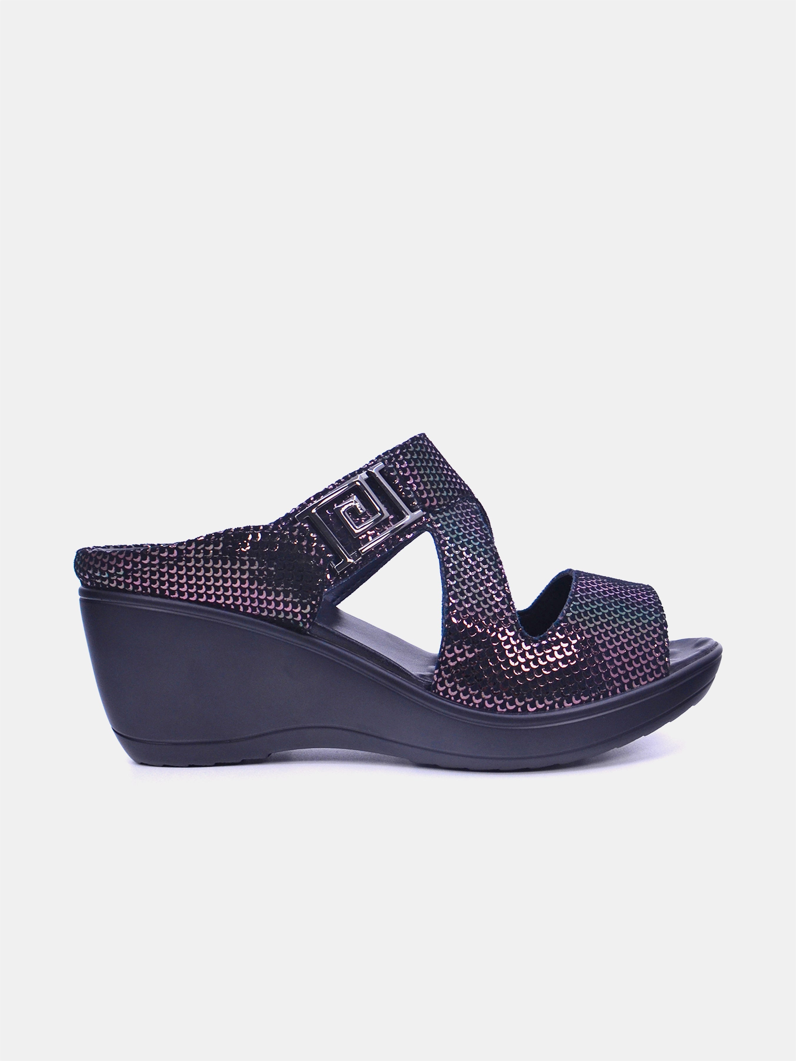 Mynaal Women's wedge heel sandal- 20926-8 -Black