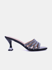 Mynaal Women's spool heel sandal-15C8618-621-Black