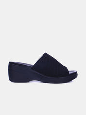 Mynaal Women's wedge heel sandal-23AWZ764-Black