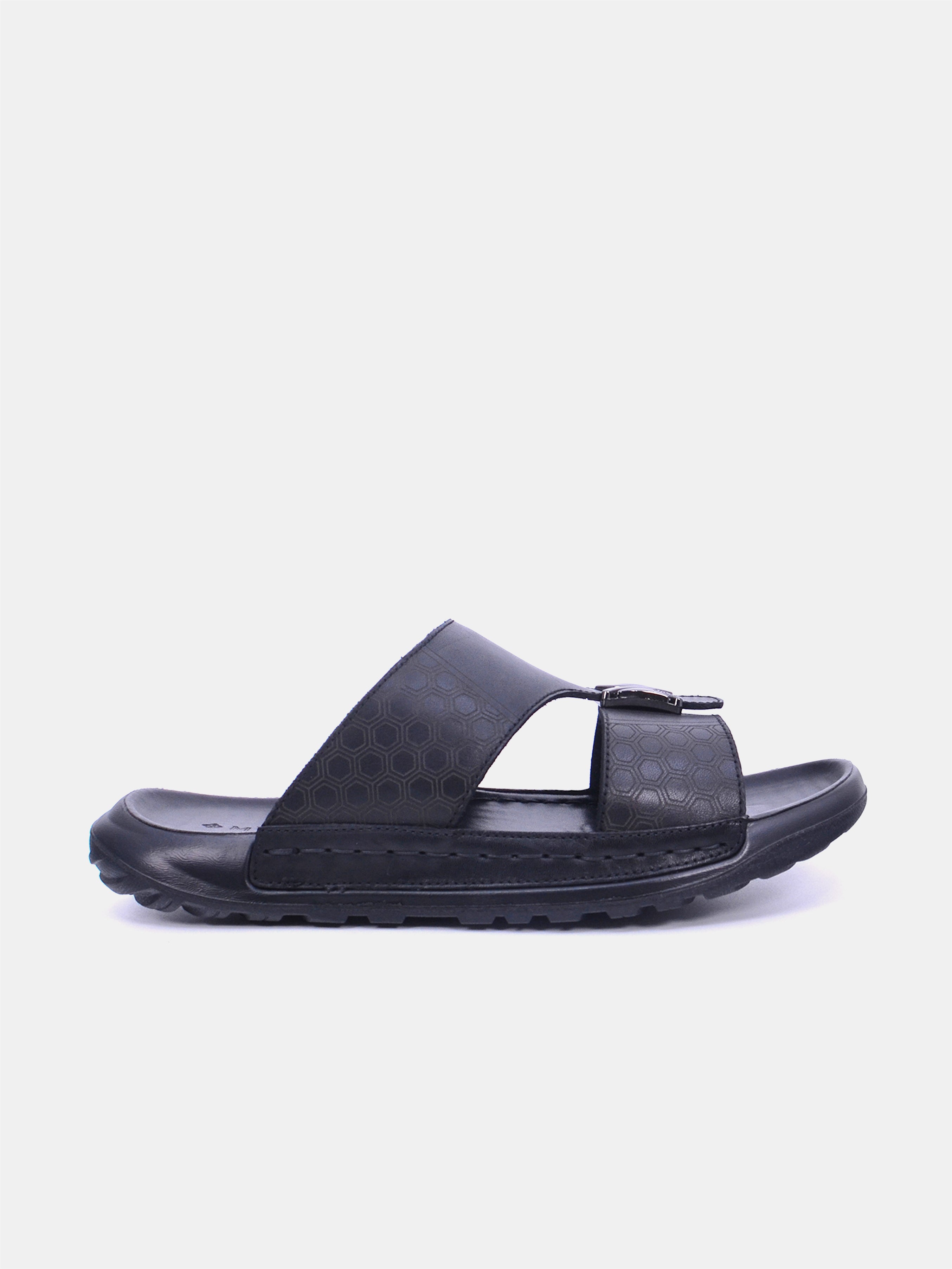 Mynaal Men's flat sandal -  30059-13  - Black