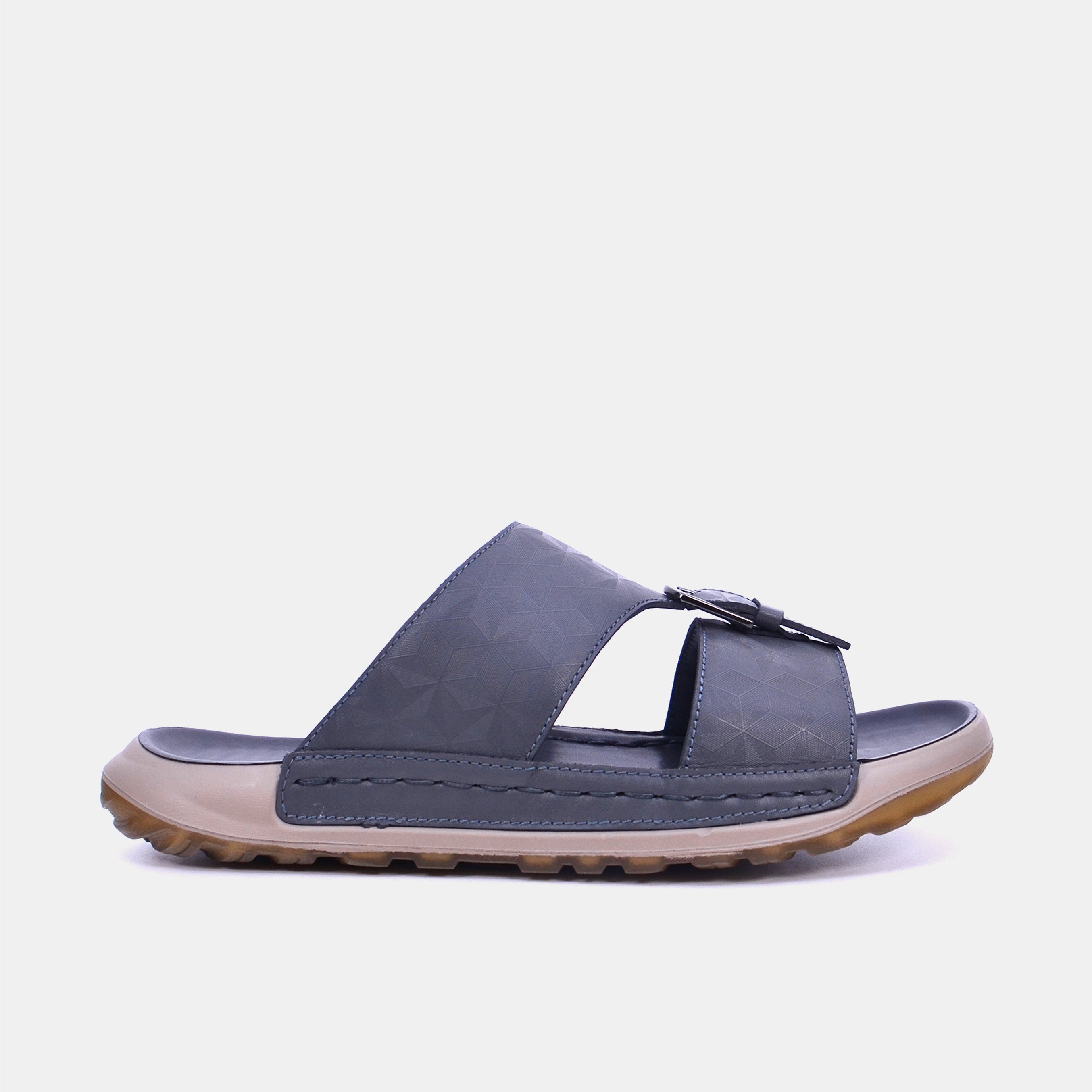 Mynaal Men's flat sandal -  23218-3  - Gray