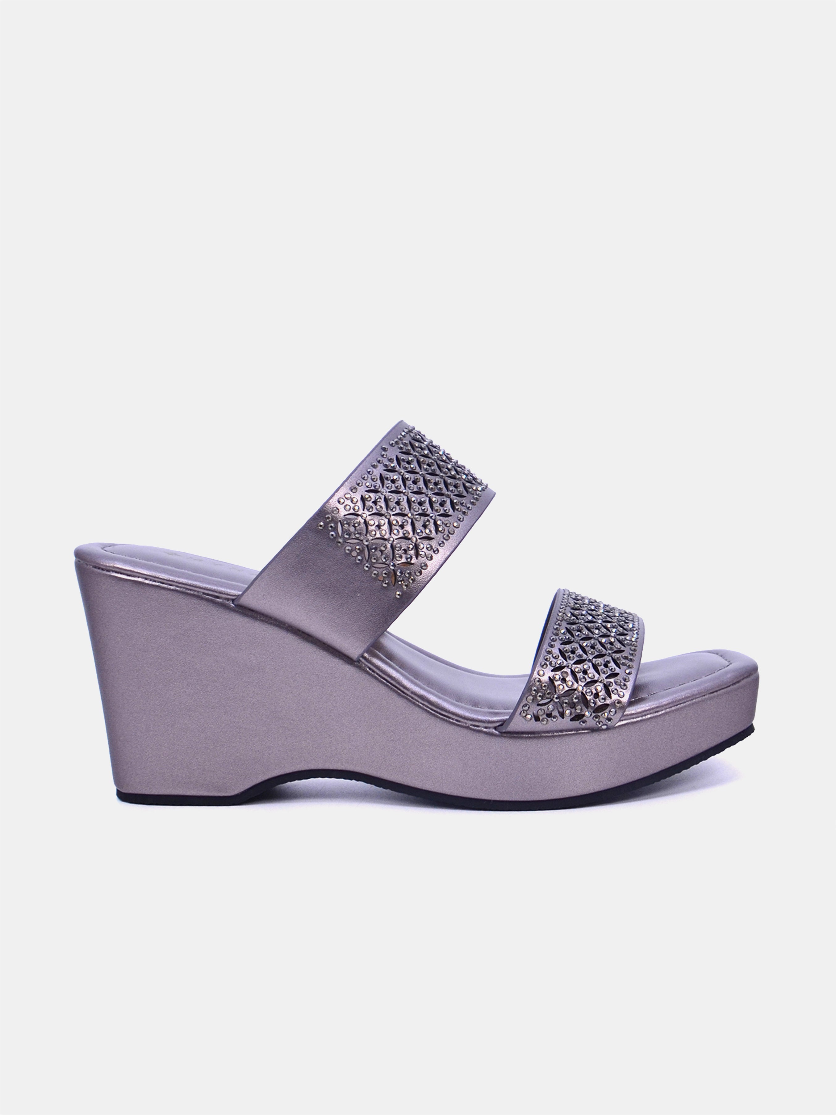 Mynaal Women's wedge heel sandal-2B2531-126-Gray