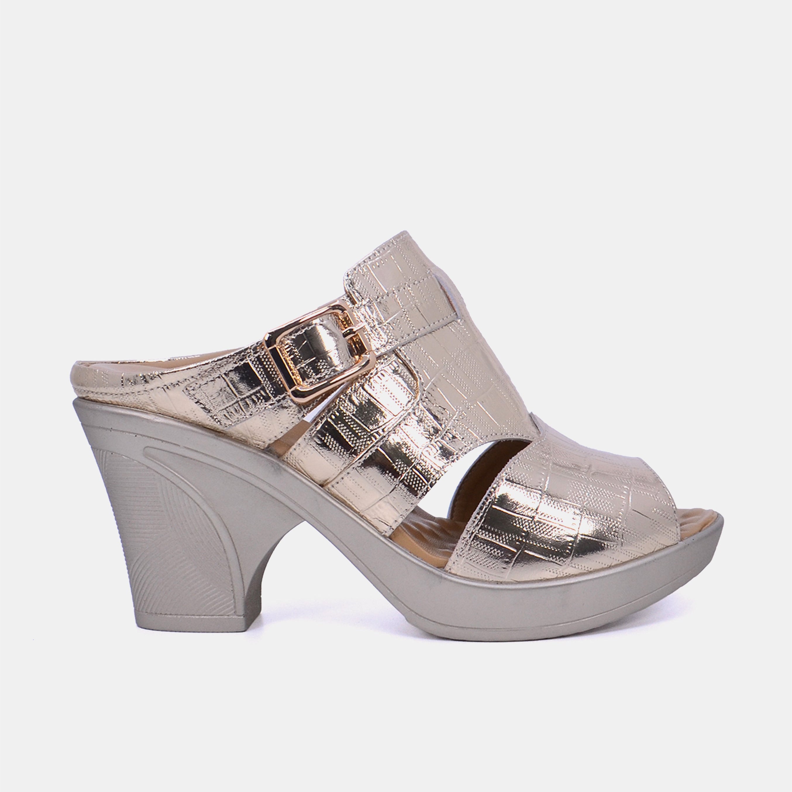 Mynaal Women's platform heel sandal- 19017-61 -Gold