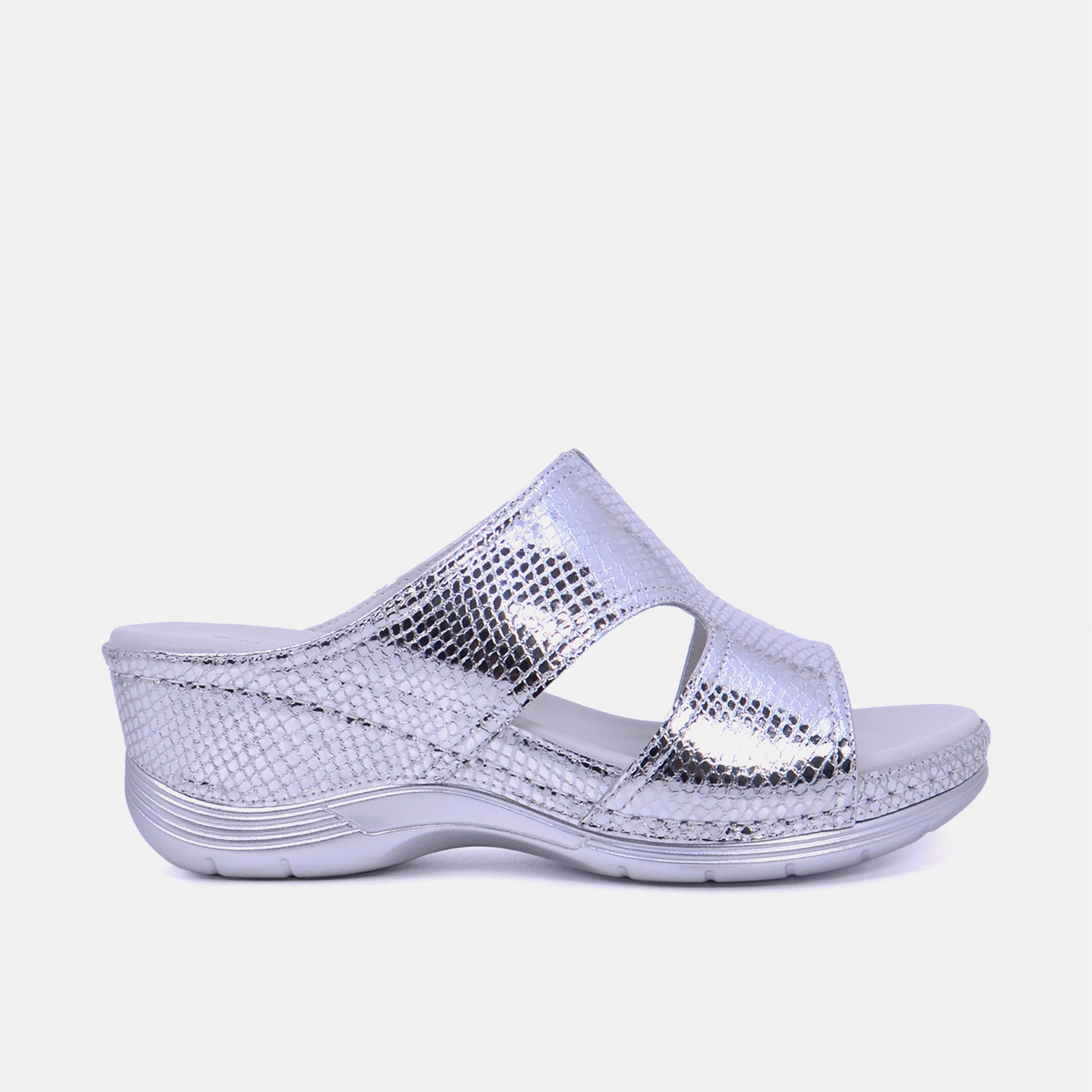 Mynaal Women's slip-on sandal- 2407-32 -Silver