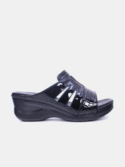 Mynaal Women's wedge heel sandal- 2407-31 -Black