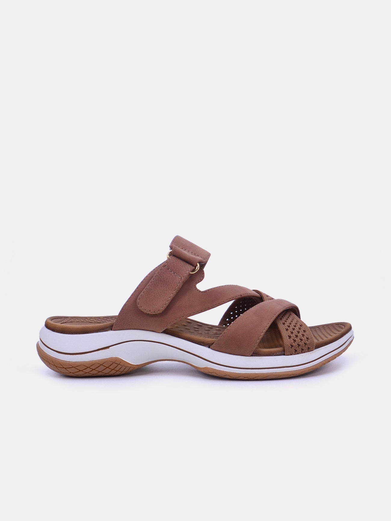 Mynaal Women's flat sandal-23ABT171-Brown