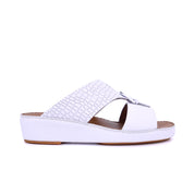Mynaal Men's flat sandal - B121 - White