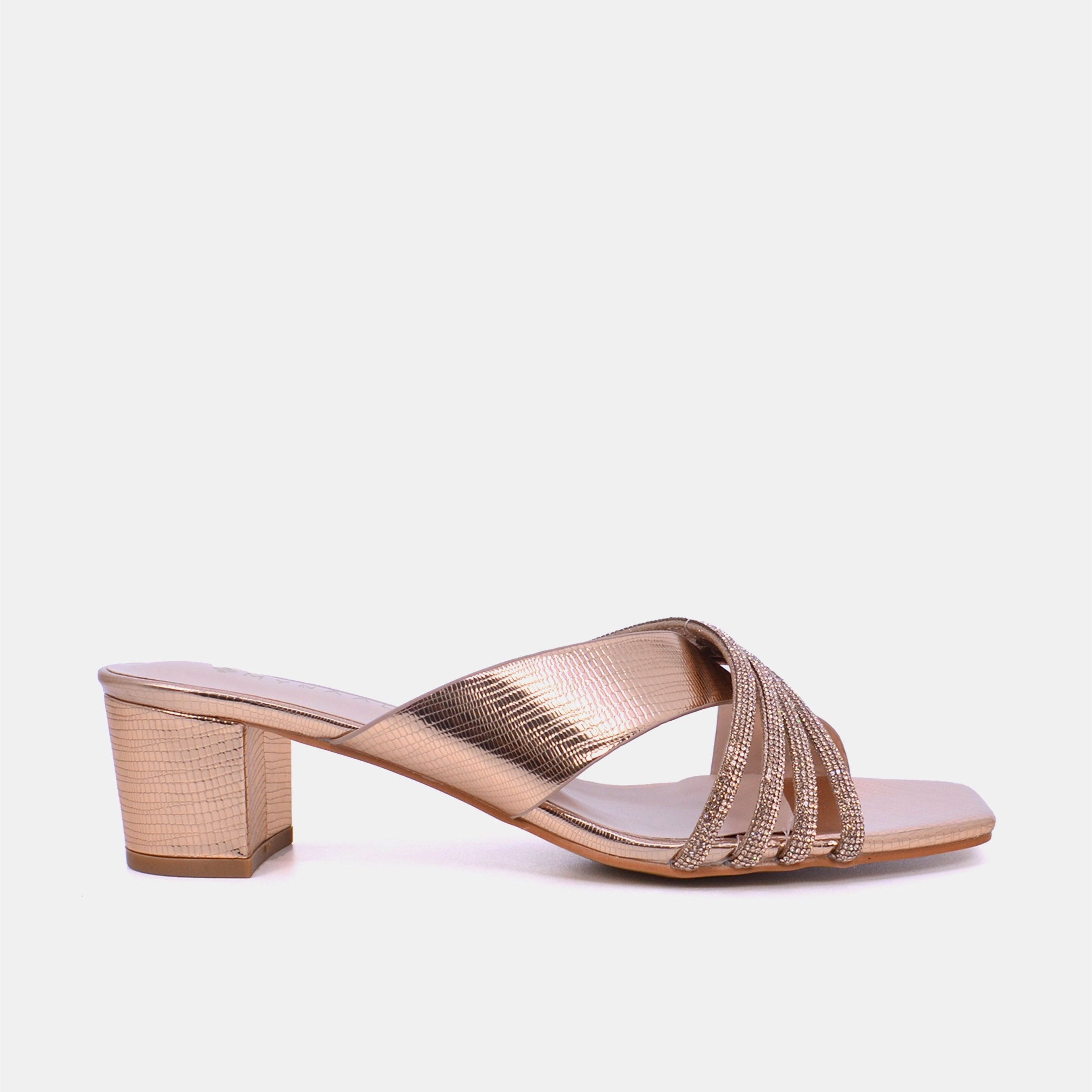 Mynaal Women's mid-heel sandal with embellishment-18F8827-216-Rose-Gold