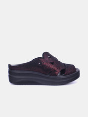 Mynaal Women's platform sandal- 2513-21 -Maroon