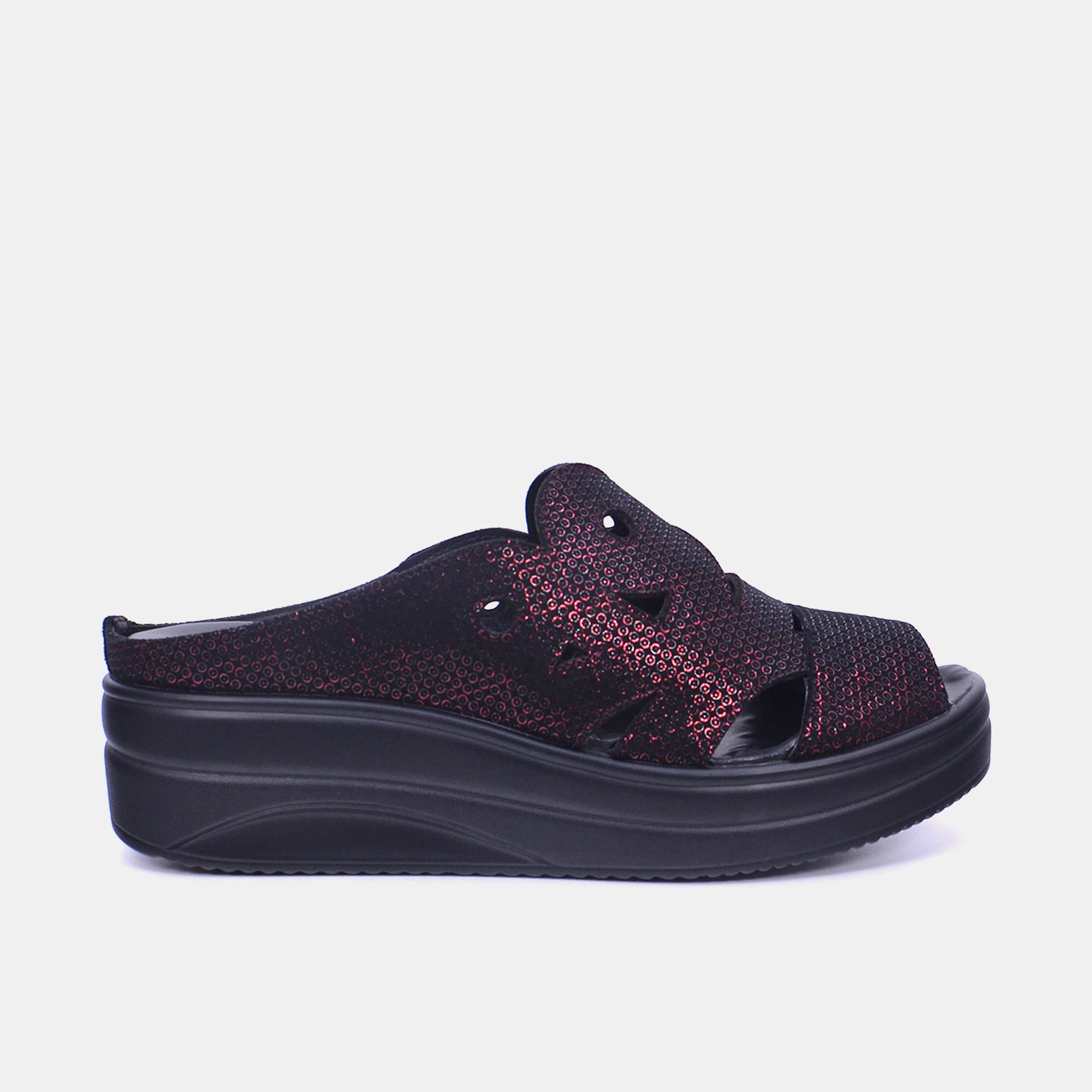 Mynaal Women's platform sandal- 2513-21 -Maroon