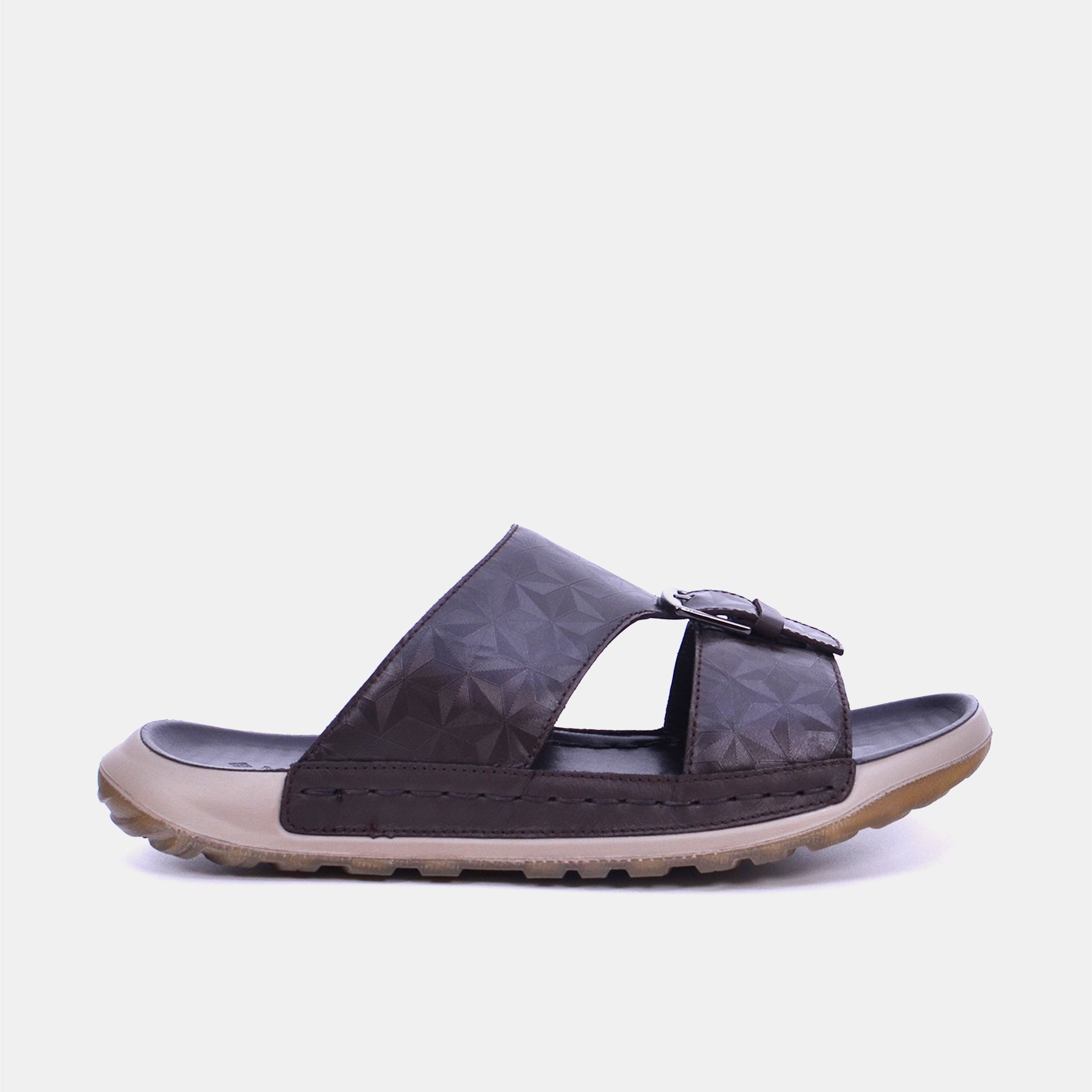 Mynaal Men's flat sandal -  23218-3  - Brown