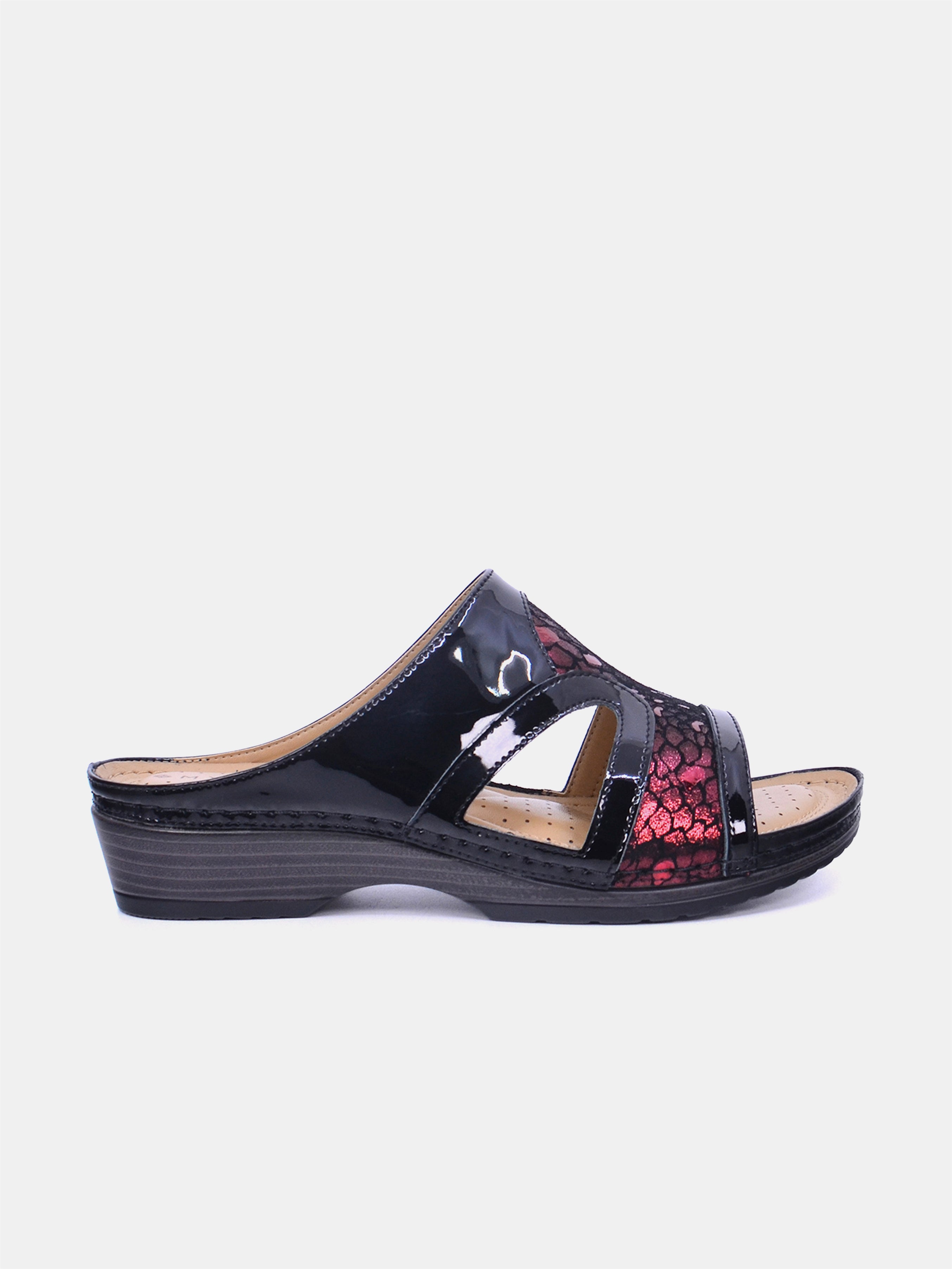 Mynaal Women's flat sandal- 88998-41 -Maroon