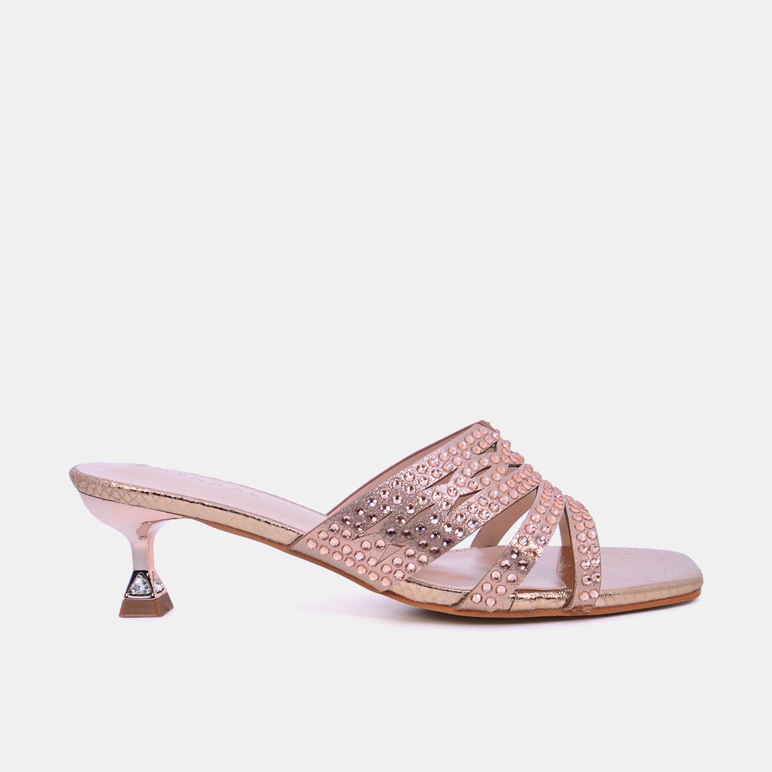 Mynaal Women's spool heel sandal-2G9183-532-Rose-Gold