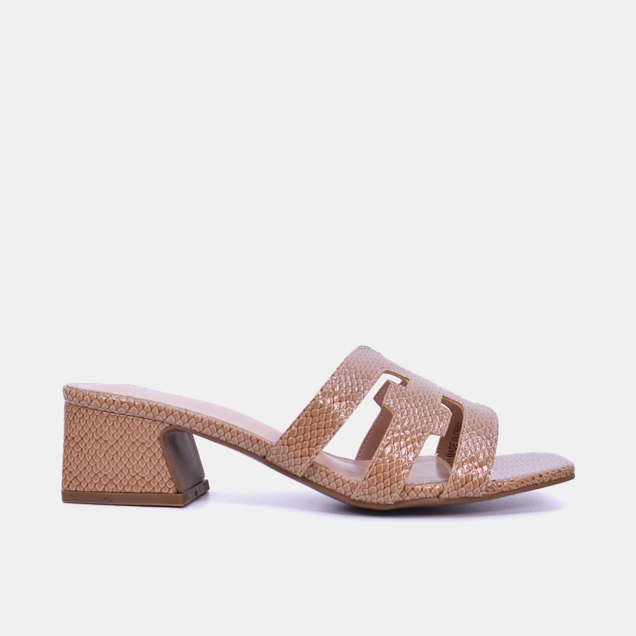 Mynaal Women's block heel sandal-23BXG101-Beige