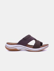 Mynaal Women's flat sandal-23ABT173-Brown