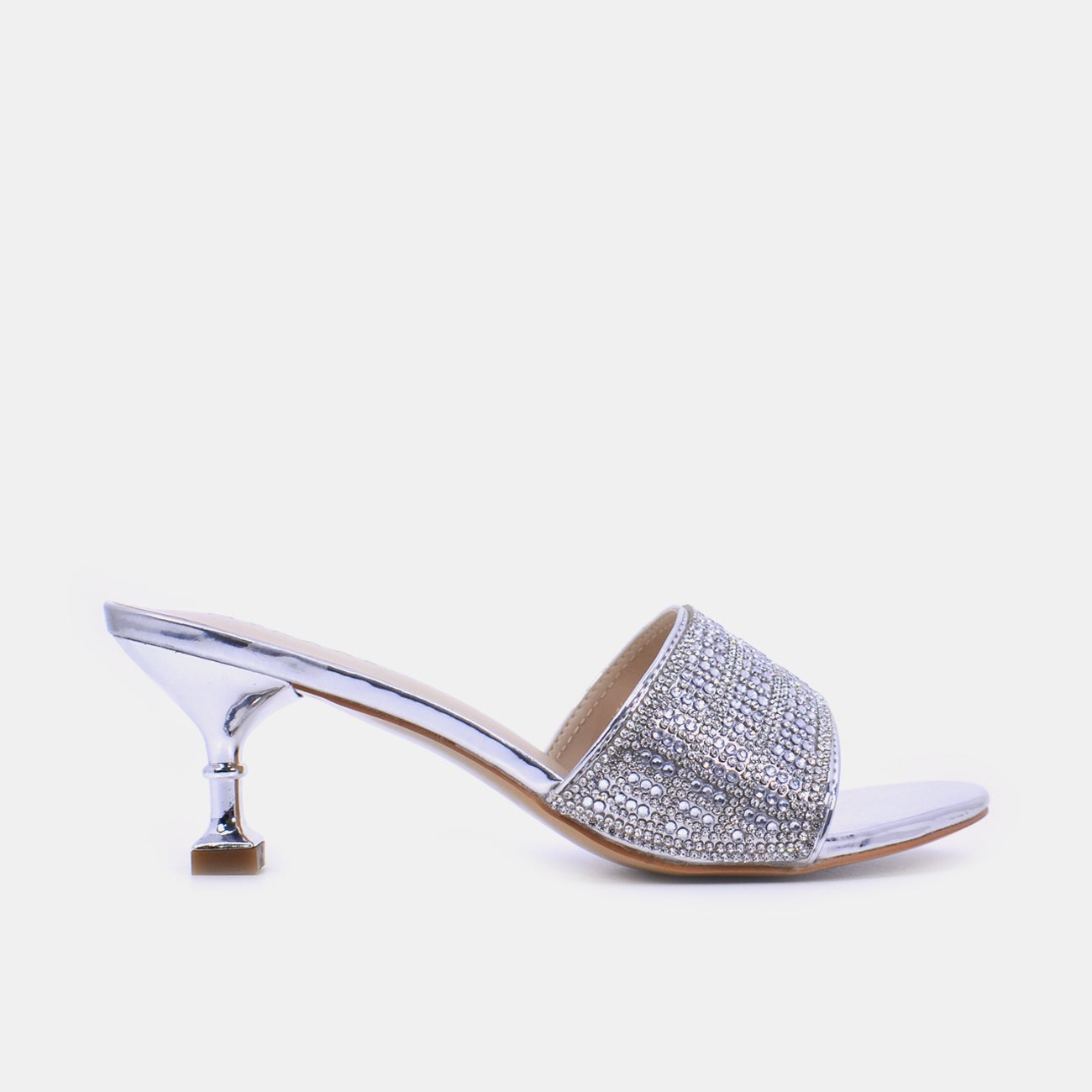 Mynaal Women's spool heel sandal-6F5972-12-Silver