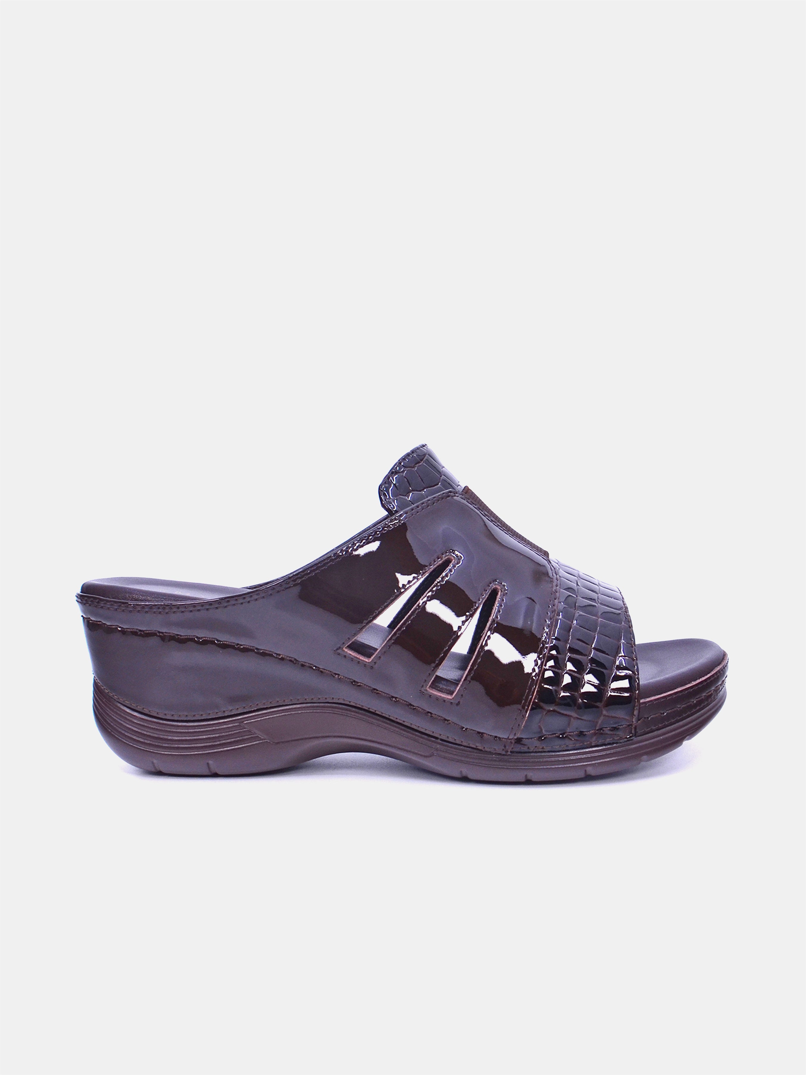 Mynaal Women's wedge heel sandal- 2407-31 -Brown