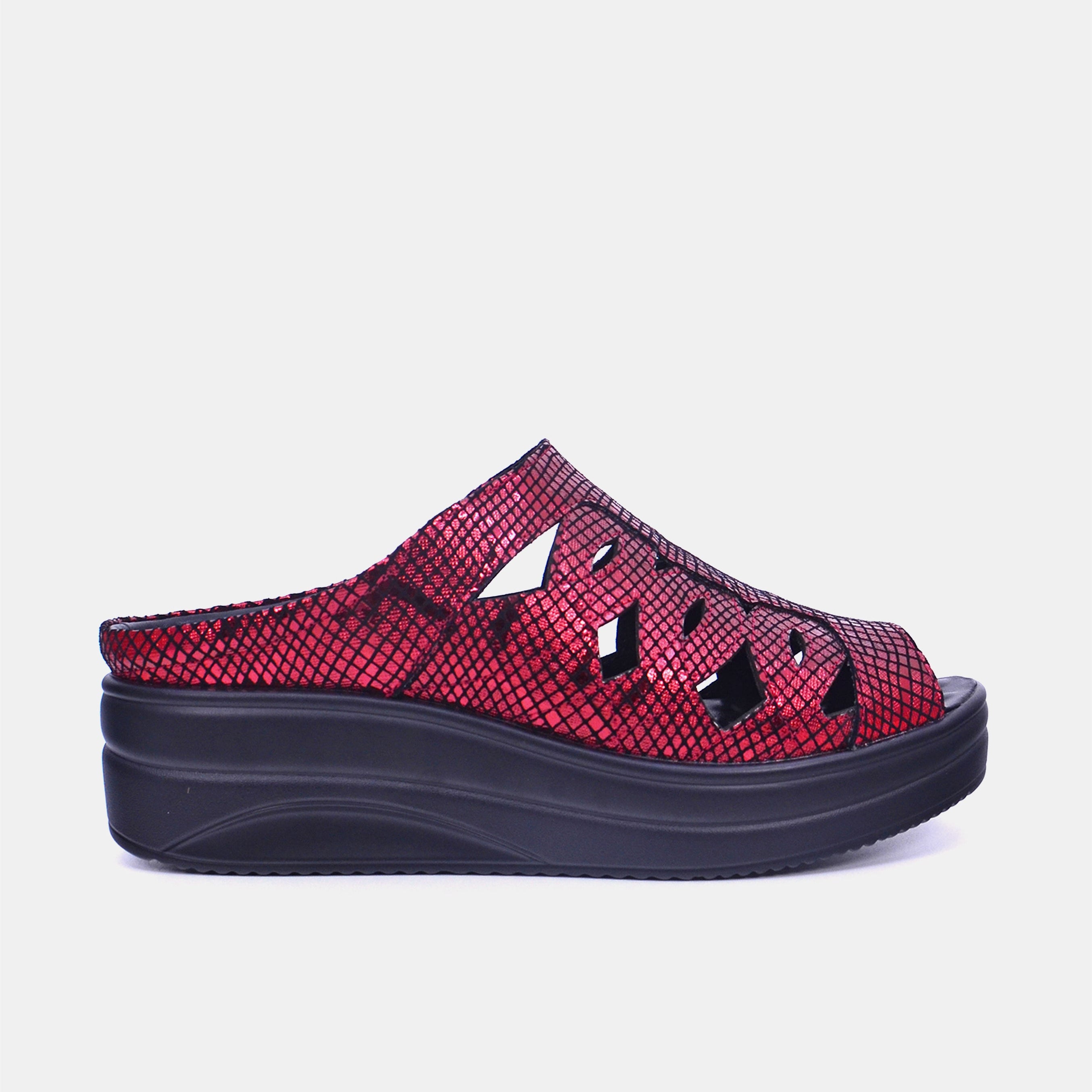 Mynaal Women's platform sandal- 2513-20 -Maroon