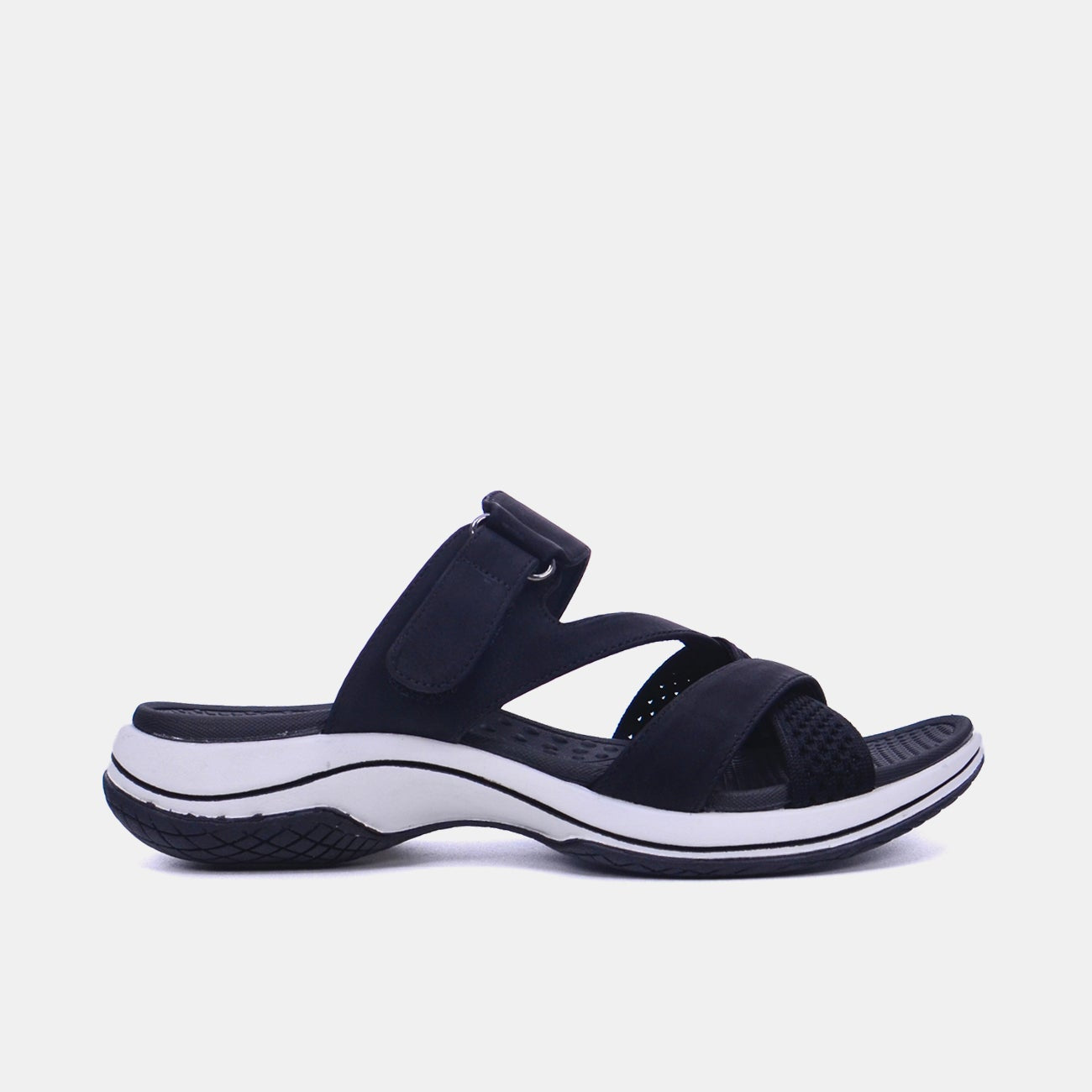 Mynaal Women's flat sandal-23ABT171-Black