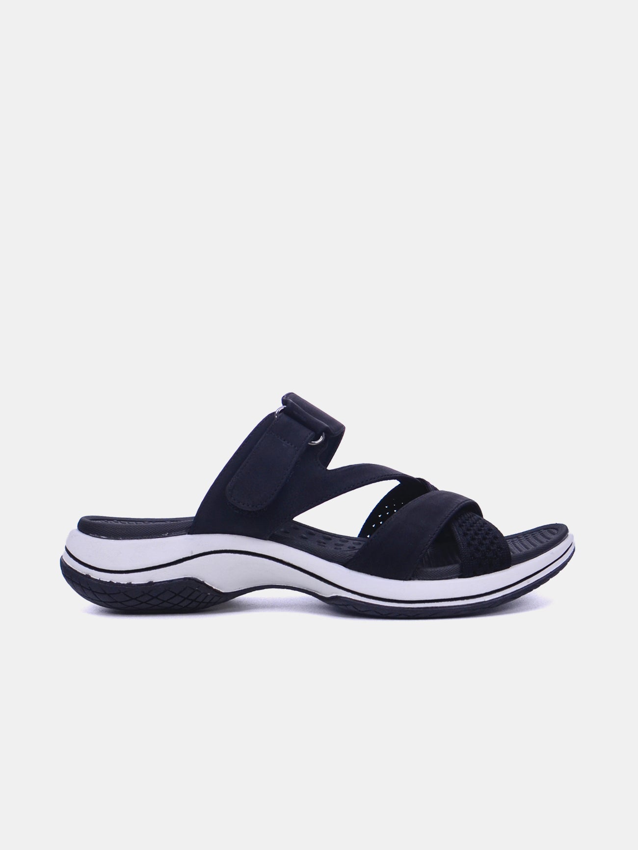 Mynaal Women's flat sandal-23ABT171-Black