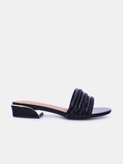 Mynaal Women's flat sandal-23BYD012-Black