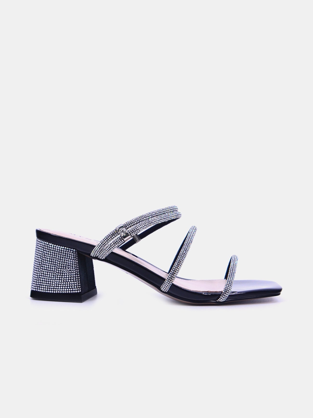 Mynaal Women's block heel sandal-2321-2-Black