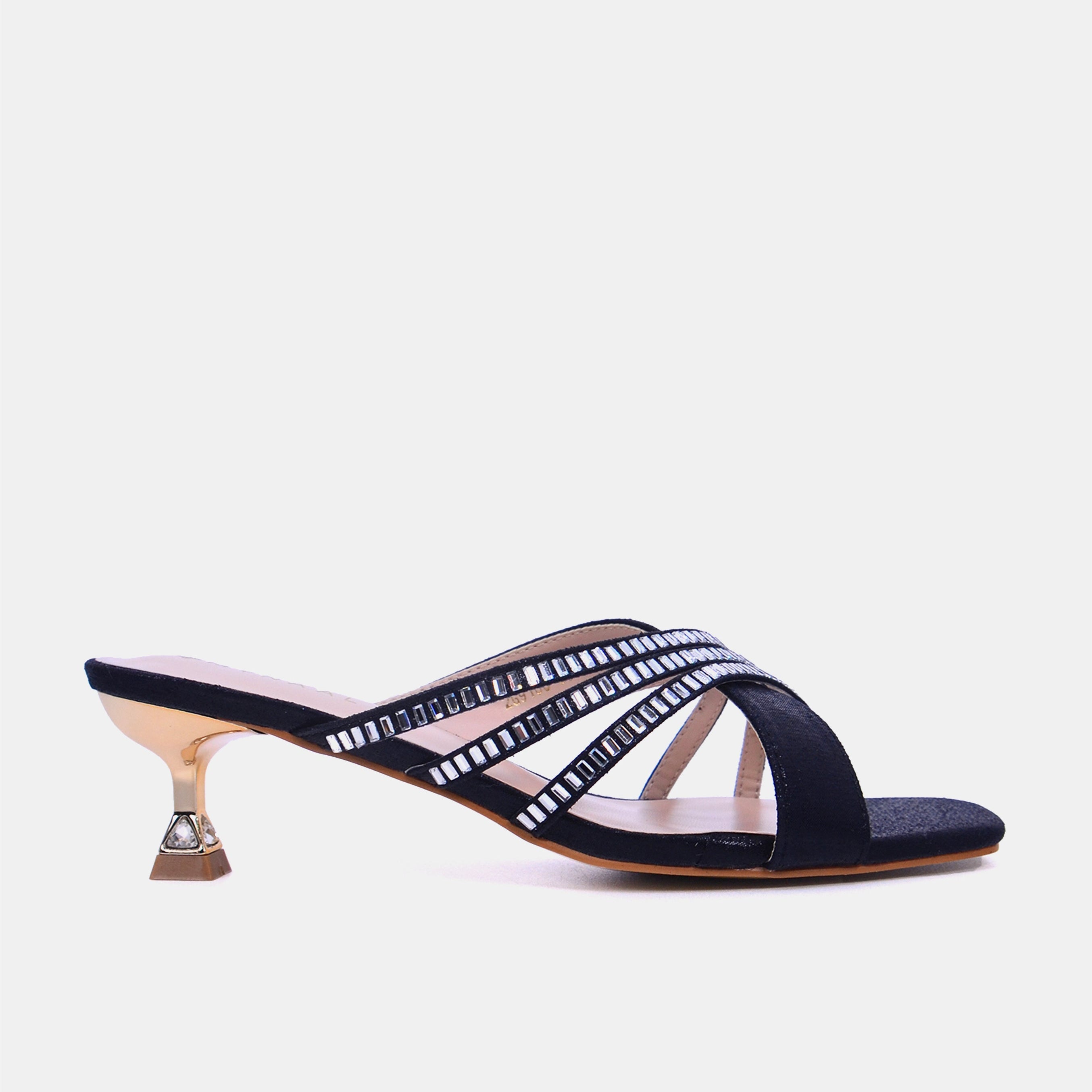 Mynaal Women's spool heel sandal-2G9183-531-Black