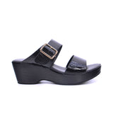 Women's slip-on sandal with buckle strap - 414ZD19P