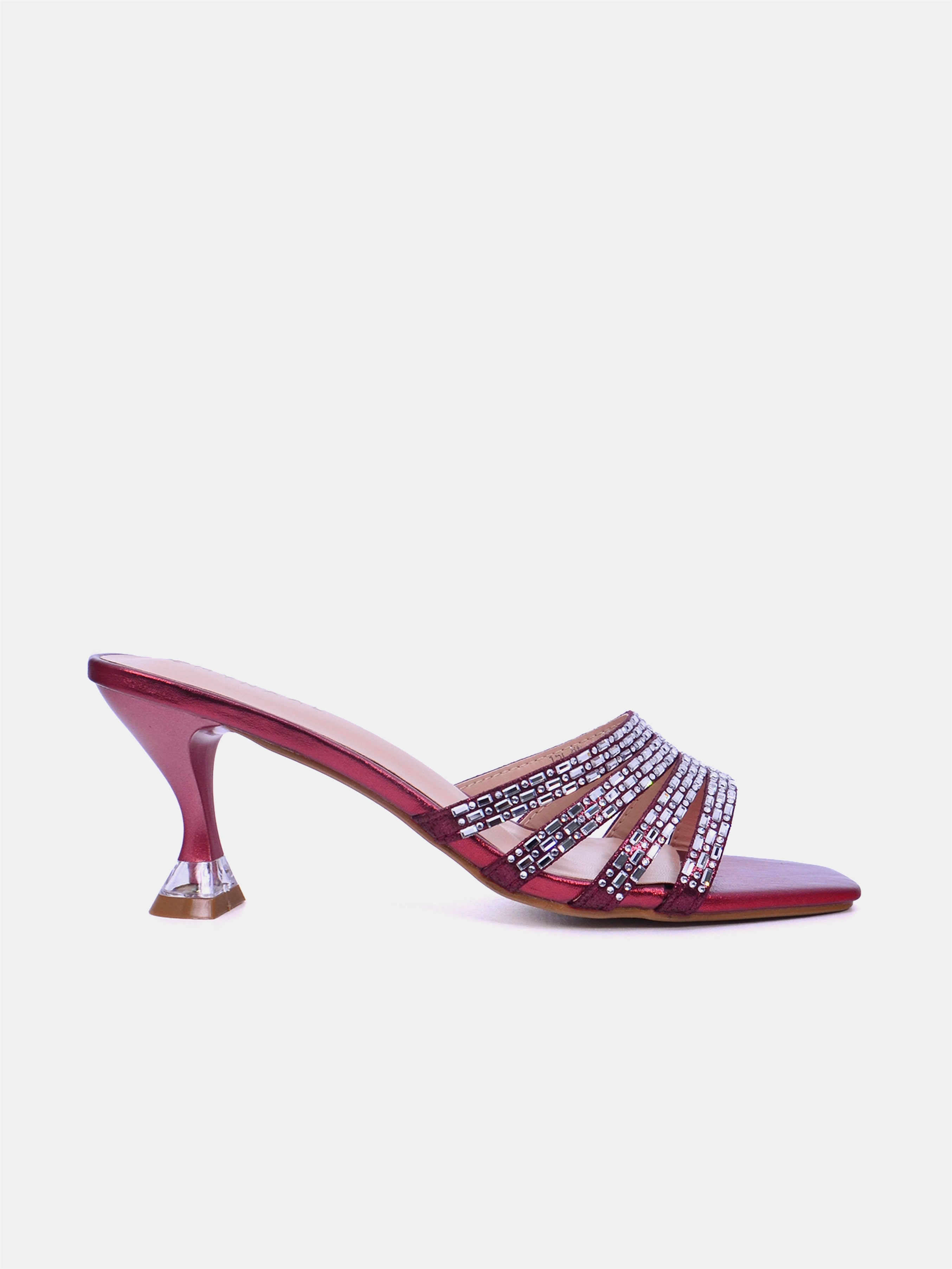 Mynaal Women's spool heel sandal-15C8618-621-Maroon